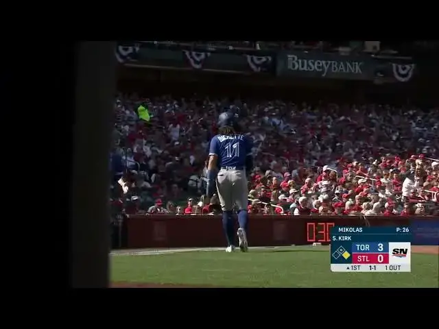 'Video thumbnail for Alejandro Kirk CLOBBERS a Two-Run Single! | 3/30/2023'