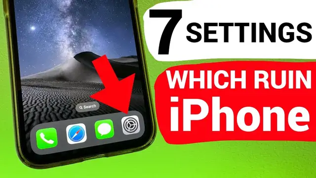 'Video thumbnail for Change these 7 iPhone Settings as soon as you buy it'