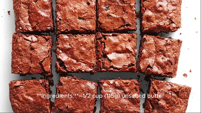 Video thumbnail for easy brownie recipe