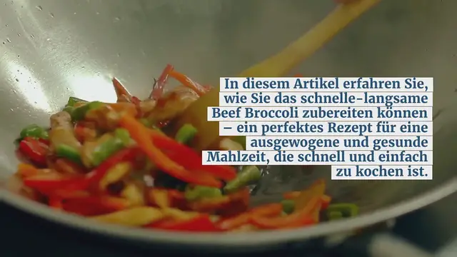 Video thumbnail for Einfach lecker: Das schnelle-langsame Beef Broccoli