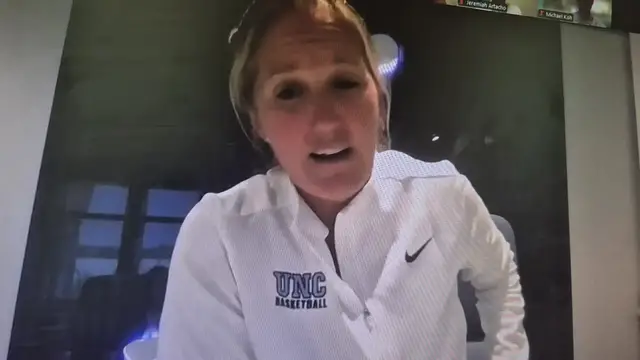 'Video thumbnail for #UNC women's basketball Coach Courtney Banghart's summer press conference'