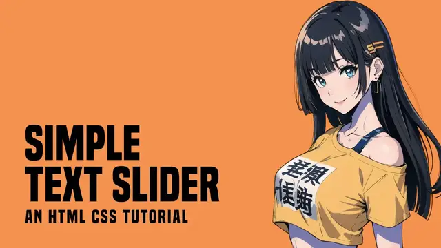Video thumbnail for Simple Responsive Text Slider In HTML CSS
