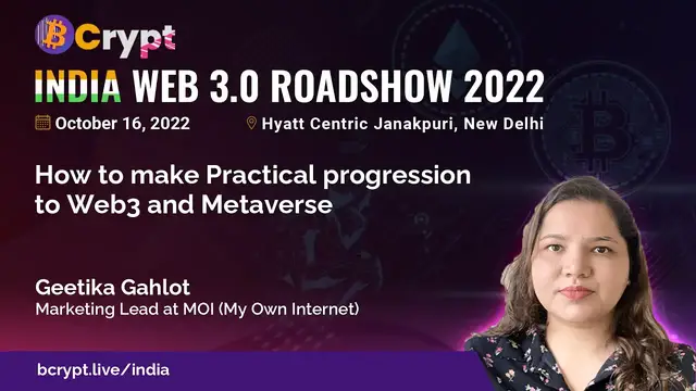 'Video thumbnail for How to make Practical progression to Web3 and Metaverse by Geetika Gahlot'