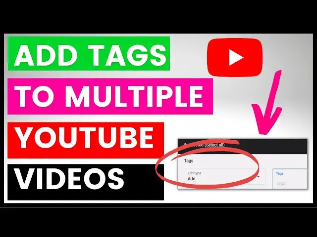 Video thumbnail for How To Add Tags To Mulitple YouTube Videos At Once?