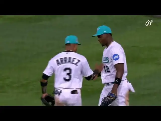 'Video thumbnail for Jorge Soler AMAZING DIVING CATCH TO ROB STARLING MARTE! | Miami Marlins | 3/31/2023'