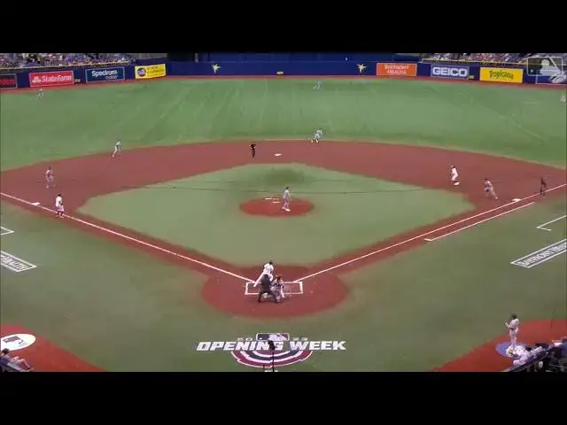 'Video thumbnail for Randy Arozarena SMACKS a RBI Double, Scoring Yandy Diaz! | Tampa Bay Rays | 4/1/2023'