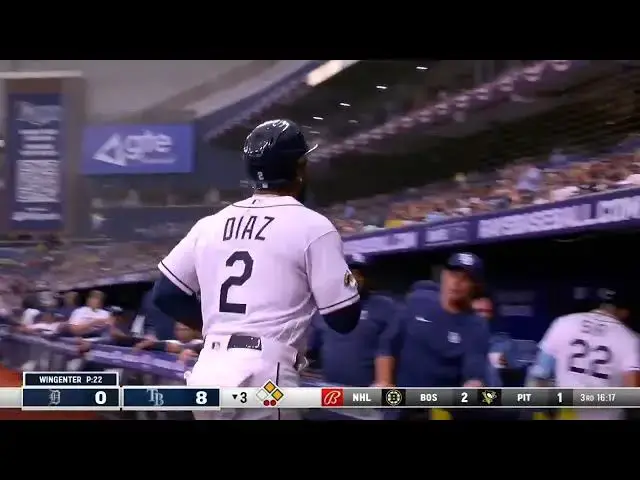 'Video thumbnail for Wander Franco SMACKS a RBI Single, Scoring Yandy Diaz! | Tampa Bay Rays | 4/1/2023'