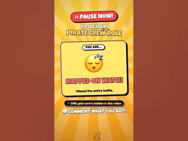 Video thumbnail for Pause to See Your Pirate Crew Role 🏴‍☠️⏸️ #shorts #pausechallenge