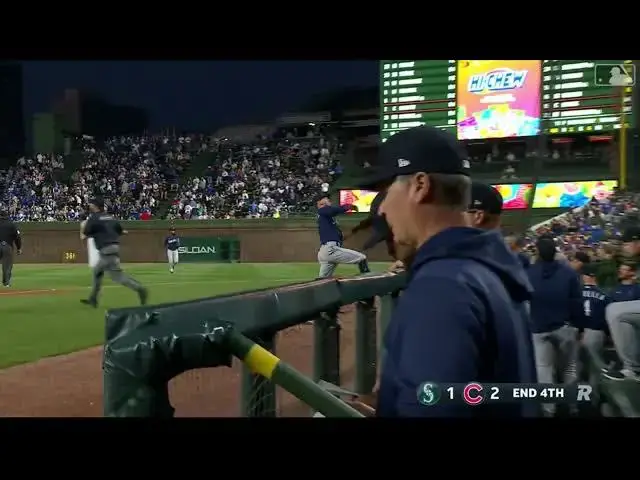 'Video thumbnail for Sam Haggerty TURNS A AMAZING Unassisted Double-Play! | Seattle Mariners | 4/10/2023'