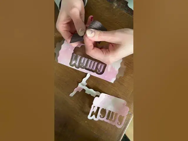 Video thumbnail for DIY zum Muttertag 💐 #plotter #cricut mit infusible Ink Stiften #shortsmitmarietta