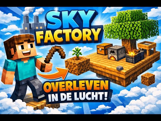 Video thumbnail for 😤 IRON KRIJGEN?! | Sky Factory #2