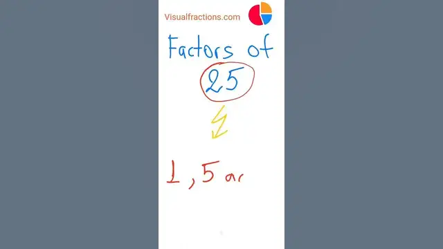'Video thumbnail for Factors of 25: Quick Math 👍 #math #factors #learnmaths #quickmath #mathshorts #mathematics'
