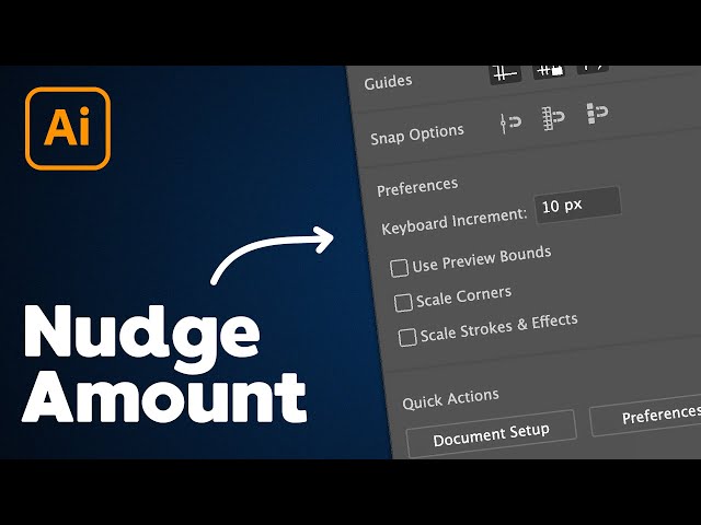 Video thumbnail for How to Change Keyboard Nudge Increment in Illustrator