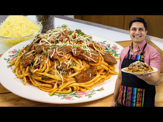 Video thumbnail for Tallarín de Carne SENCILLO y DELICIOSO | KWA