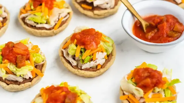 'Video thumbnail for Chicken And Bean-Filled Sopes Recipe'