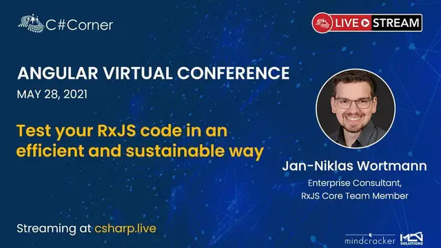'Video thumbnail for Test your RxJS code in an efficient and sustainable way || Angular Virtual Conference 2021'