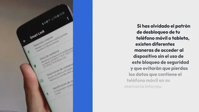 Video thumbnail for Cómo quitar el patrón de desbloqueo sin perder datos