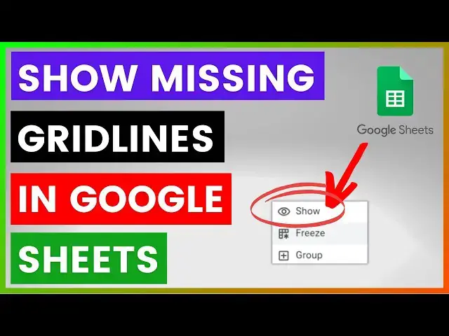 Video thumbnail for How To Show Missing Gridlines In A Google Sheets Spreadsheet? [in 2025]