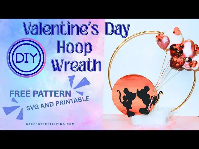 Video thumbnail for Disney Inspired Easy to Make Valentine's Day Hoop Wreath