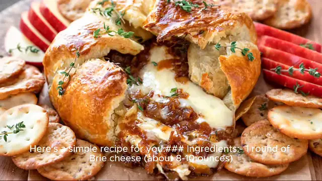 Video thumbnail for baked brie recipe
