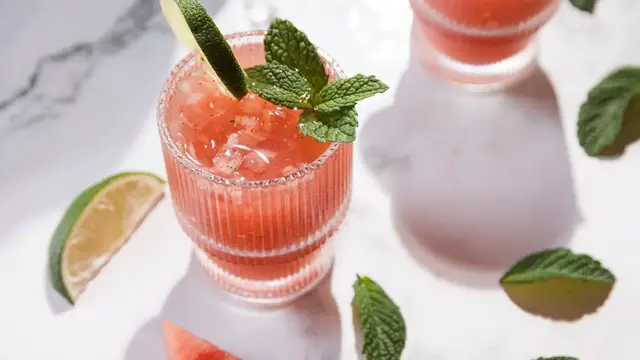 Video thumbnail for Watermelon Mint Margarita Mocktail Recipe