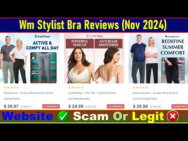Video thumbnail for Wm Stylist Bra Reviews: Before Buy Check Wmstylist.Com Is Scam Or Legit? | Product Review