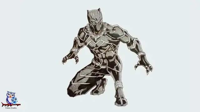 Video thumbnail for How to Draw Black Panther Marvel Sketch - Wakanda Forever