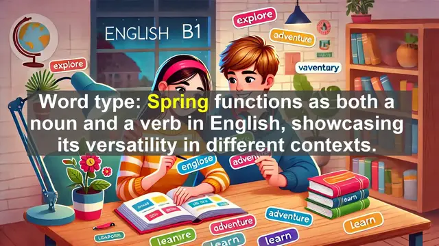 Video thumbnail for 2500 Must Know CEFR B1 Vocabulary - The Many Meanings of 'Spring': Season, Coil, and Sudden Jump