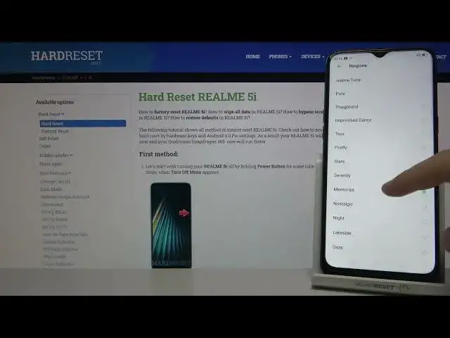 Video thumbnail for Alarm Tones on  REALME 5I – Available Sounds of Alarms