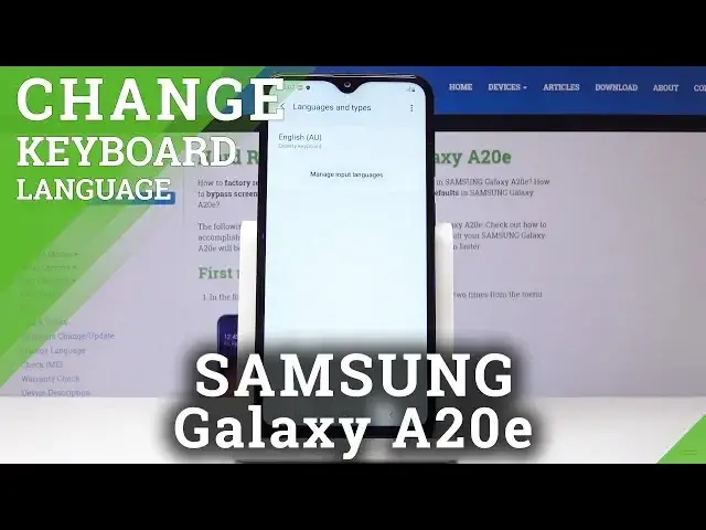 'Video thumbnail for How to Switch Keyboard Language in SAMSUNG Galaxy A20e - Keyboard Language List'