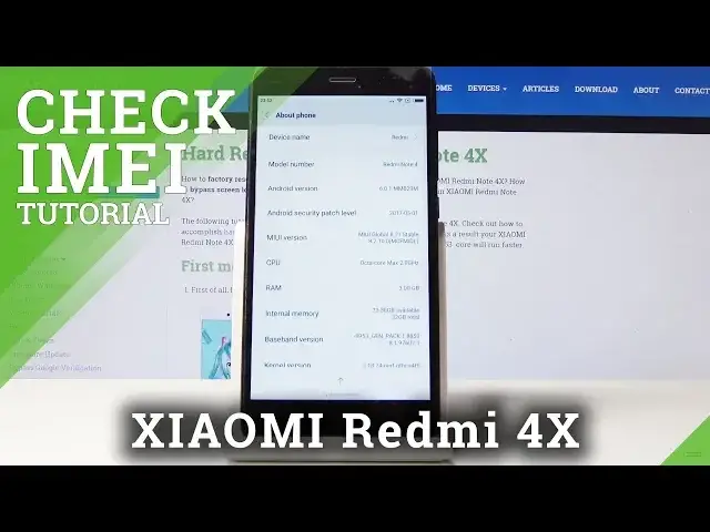 'Video thumbnail for How to Locate IMEI & SN in XIAOMI Redmi 4X - IMEI Status'