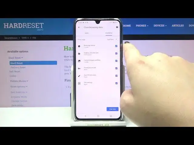 'Video thumbnail for How to Clear Browsing Data in Vivo V21 - Delete Browser Data'