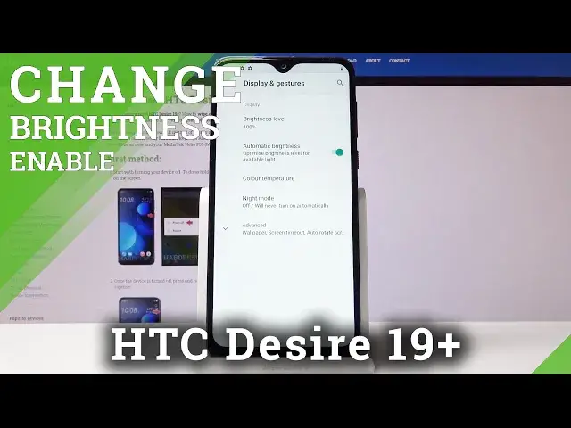 Video thumbnail for How to Turn On Auto Brightness in HTC Desire 19+ | Enable Adaptive Brightness