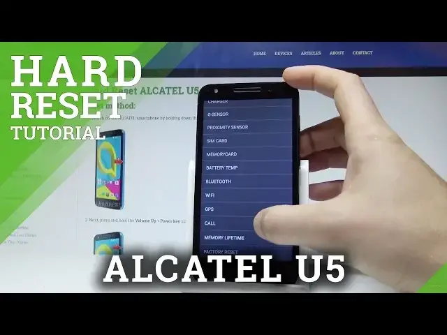 'Video thumbnail for How to Hard Reset ALCATEL U5 - Reset Code / Wipe Data |HardReset.info'
