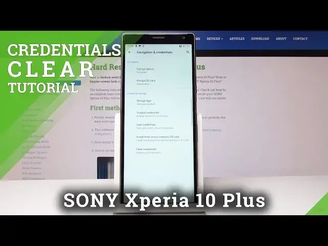 'Video thumbnail for How to Clear Credentials on Sony Xperia 10 Plus - Remove All Licenses'