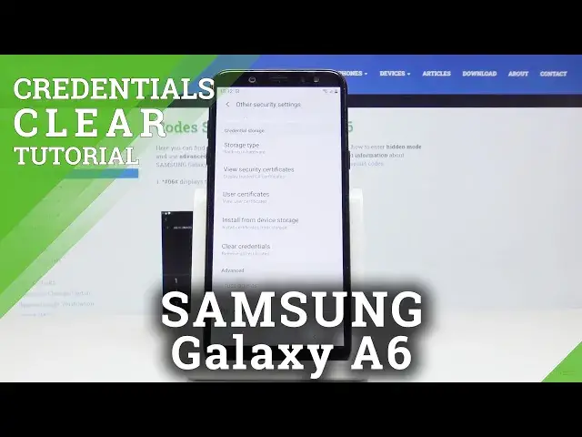 'Video thumbnail for How to Clear Credentials in Samsung Galaxy A6 – Remove All Certificates'