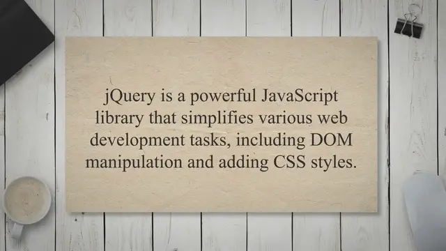 Video thumbnail for How To Add Css To Jquery