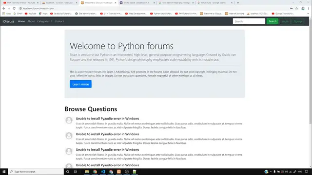 Video thumbnail for PHP Forum Project_ Listing Threads from Each Category _ PHP Tutorial #52