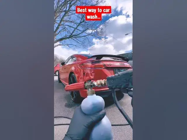 Video thumbnail for best way to car wash #carwashing #car #washingmachine