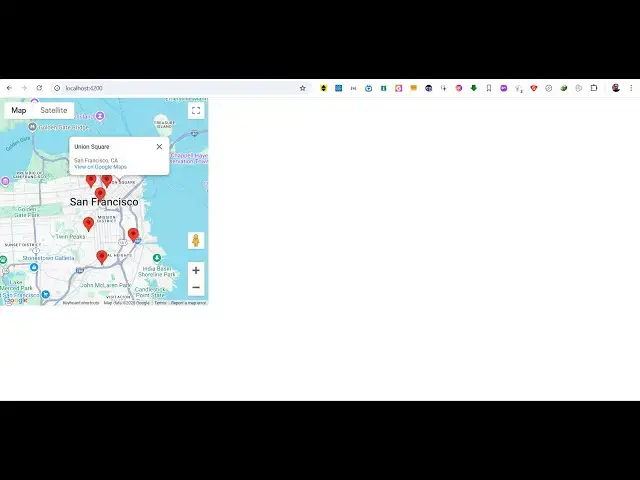 Video thumbnail for Angular Tutorial to Integrate Google Maps API to Render Maps With Markers @angular/google-maps in TS