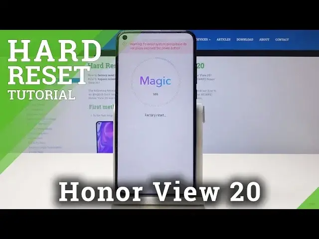 Video thumbnail for Hard Reset Honor View 20 - Bypass Screen Lock / Wipe Data
