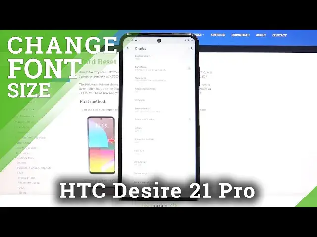 'Video thumbnail for System Text Size – HTC Desire 21 Pro and Display Customization'