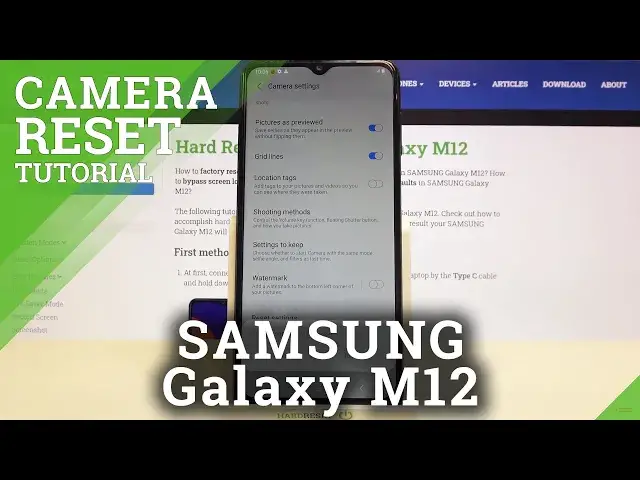 'Video thumbnail for How to Reset Camera Settings on SAMSUNG Galaxy M12 – Restore Camera Configurations'