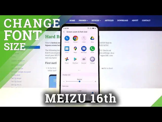 'Video thumbnail for How to Adjust Text Size in Meizu 16th – Change Font Size'