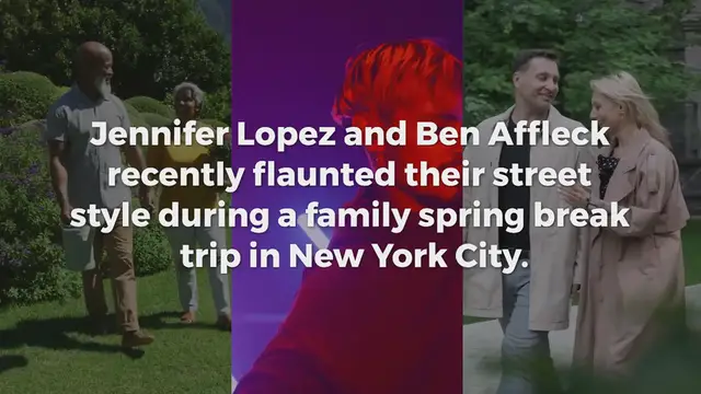 Video thumbnail for During a family spring break trip to New York City, Jennifer Lopez and Ben Affleck maintain a cosy yet stylish look.