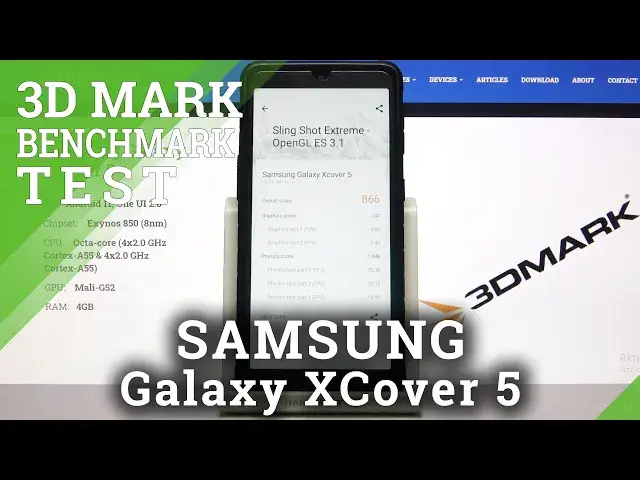 'Video thumbnail for Sling Shot Extreme Benchmark on SAMSUNG Galaxy XCover 5 – Performance Test by 3DMark'