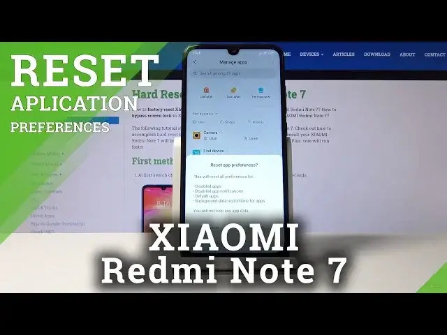 'Video thumbnail for How to Restore Default App Settings XIAOMI Redmi Note 7 - Reset App Preferences'