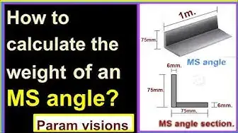 Video thumbnail for How to calculate the weight of an MS angle?