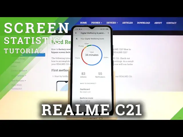 Video thumbnail for How to Check Daily App Usage on REALME C21 - App Statistics Your