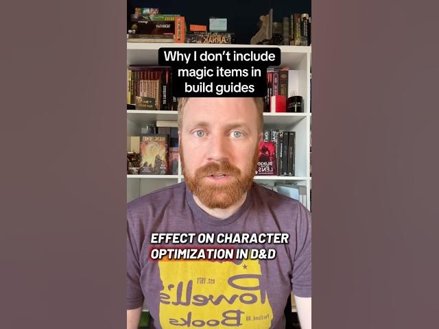 Video thumbnail for I don’t assume magic items in my dnd build guides